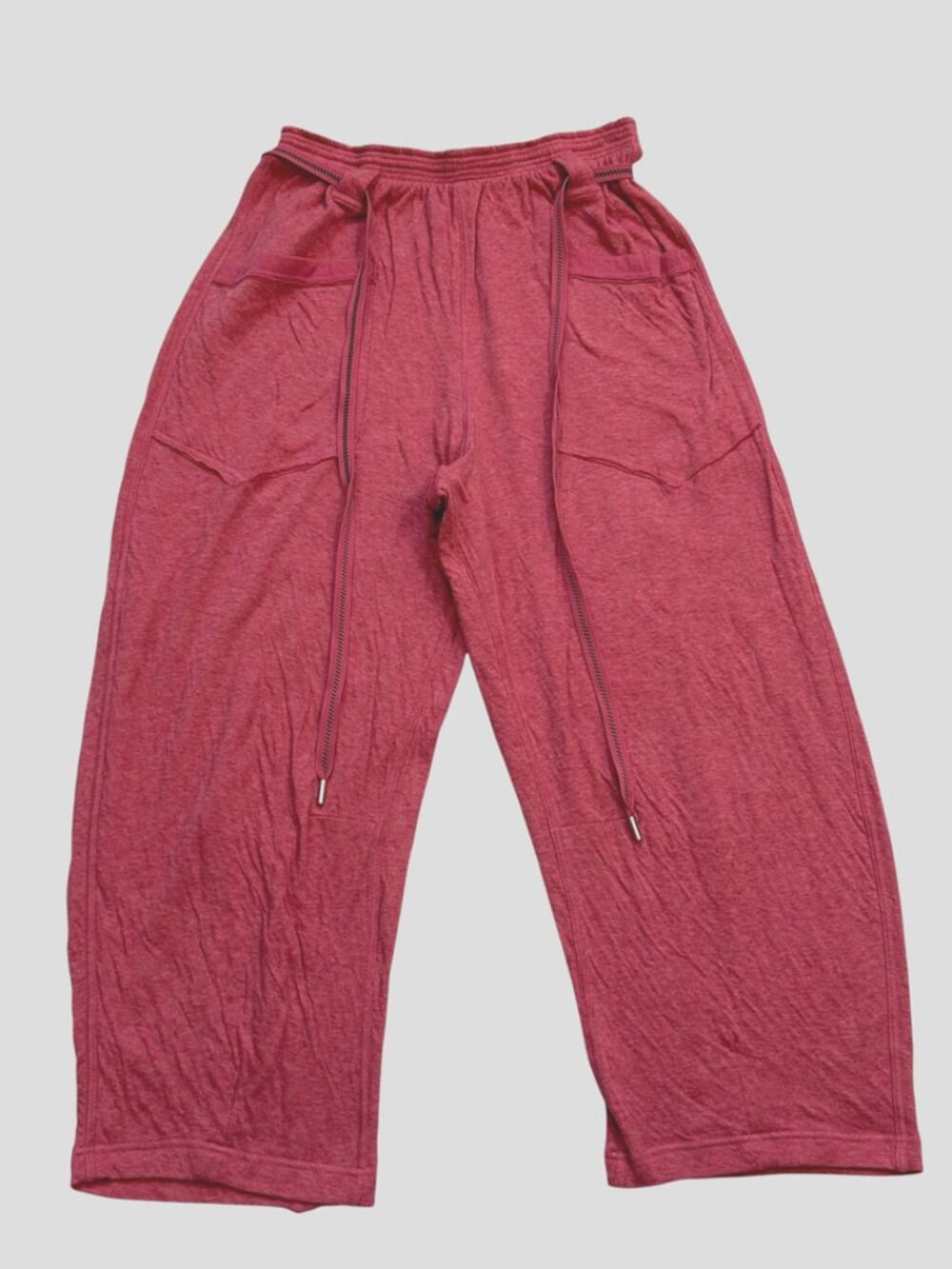 Free People Barrel Jogger Pants Coral Slouchy Boho Drawstring Waist Small